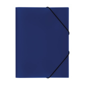 Папка на резинке СТАММ А4, 500мкм, пластик, синяя