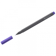 Ручка капиллярная Faber-Castell "Grip Finepen" сине-фиолетовая, 0,4мм, трехгранная