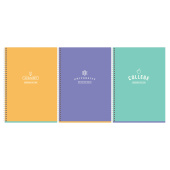   Тетрадь 80л., А4, клетка, на гребне BG "Academy", soft-touch ламинация