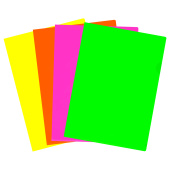 Папка-уголок СТАММ А4, 150мкм, пластик, прозрачная, неон