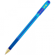 Ручка шариковая MunHwa "MC Gold" синяя, 1,0мм, грип, штрих-код