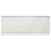   Планинг недатированный 56л., 285*100, ПВХ, BG "Minimal", отд. фольгой, мягкий гребень, белый