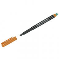 Маркер перманентный Faber-Castell "Multimark permanent" F, оранж., пулев.,0,6мм,с ласт.