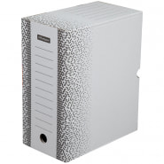 Короб архивный с клапаном OfficeSpace "Standard" плотный, микрогофрокартон, 150мм, белый, до 1400л.