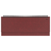   Планинг недатированный, 56л., 330*130мм, кожзам, BG "Nebraska. Dark red", красный