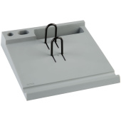   Подставка под календарь СТАММ, пластиковая, серая  220*204*40мм