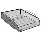   Лоток для бумаг горизонтальный СТАММ, металл, черный