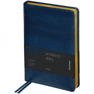 Ежедневник недатир. A5, 160л., кожзам, Berlingo "xGold", зол. срез, синий