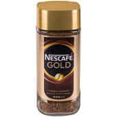   Кофе растворимый Nescafe "Gold", сублимированный, с молотым, тонкий помол, стеклянная банка, 95г