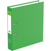   Папка-регистратор СТАММ "Стандарт", 50мм, бумвинил, с карманом на корешке, салатовая