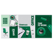   Тетрадь 80л., А4, клетка BG "Office", суперэконом