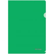 Папка-уголок Berlingo, А4, 180мкм, прозрачная зеленая