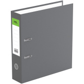 Папка-регистратор OfficeSpace, 70мм, бумвинил, с карманом на корешке, серая