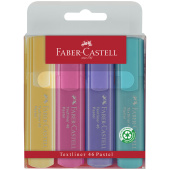 Набор текстовыделителей Faber-Castell "46 Superfluorescent+Pastel" 2 флуоресц.цв.+2 пастел.цв., 1-5м