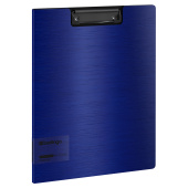 Папка-планшет с зажимом Berlingo "Steel&Style" A4, пластик (полифом), синяя