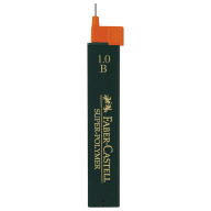 Грифели для механических карандашей Faber-Castell "Super-Polymer", 12шт., 1,0мм, B