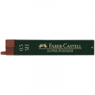 Грифели для механических карандашей Faber-Castell "Super-Polymer", 12шт., 0,5мм, 3H