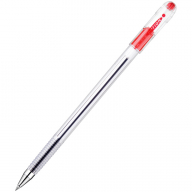Ручка шариковая MunHwa "Option" красная, 0,5мм, штрих-код