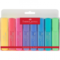 Набор текстовыделителей Faber-Castell "46 Pastel", 8 пастельных цв., 1-5мм, пластик. уп