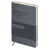   Ежедневник недатированный, А5, 136л., мягкий переплет, кожзам, BG "Business. Grey", серый