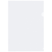 Папка-уголок СТАММ А4, 150мкм, пластик, прозрачная, бесцветная