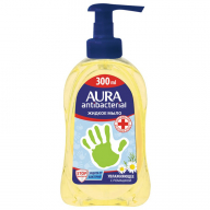 Мыло жидкое Aura "Antibacterial. Экстракт ромашки", с дозатором, 300мл