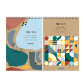Блокнот А4 80л. на гребне ArtSpace "Geometric collection", твердая подложка