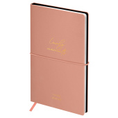   Еженедельник недатированный, 100*170мм, 64л., мягкий переплет, кожзам, Greenwich Line "Envelope. Coral", с резинкой