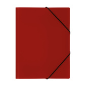 Папка на резинке СТАММ А4, 500мкм, пластик, красная