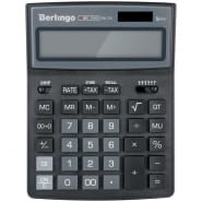 Калькулятор настольный Berlingo "City Style", 14 разр., двойное питание, 205*155*28, черный/серый