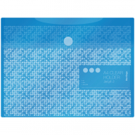 Папка-конверт на липучке Berlingo "Starlight S", А4, 180мкм, пастель, голубая
