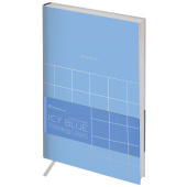   Ежедневник недатированный, А5, 136л., кожзам, Greenwich Line "Vision. Quadro. Icy blue", тон. блок, срез фольга