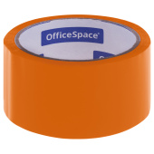 Клейкая лента упаковочная OfficeSpace, 48мм*40м, 45мкм, оранжевая, ШК