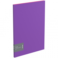 Папка с 10 вкладышами Berlingo "Fuze", 9мм, 600мкм, фиолетовая