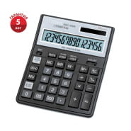 Калькулятор настольный Citizen SDC-435N, 16 разрядов, двойное питание, 158*204*31мм, черный