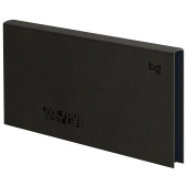   Еженедельник недатированный, 64л., мягкий переплет, кожзам, BG "Waltz.Black", цветной срез