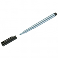 Ручка капиллярная Faber-Castell "Pitt Artist Pen Metallic" синий металлик, 1,5мм