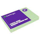 Самоклеящийся блок Berlingo "Ultra Sticky", 100*75мм, 100л, пастель, зеленый