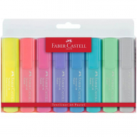 Набор текстовыделителей Faber-Castell "46 Pastel+Superfluorescent" 8 цв., 1-5мм, пластик. уп., европодвес