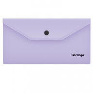 Папка-конверт на кнопке Berlingo "Instinct", C6, 180мкм, лаванда