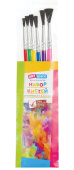 Набор кистей ArtSpace 6шт., синтетика, круглые, № 1, 2, 3, 4, 5, 6, пакет, европодвес