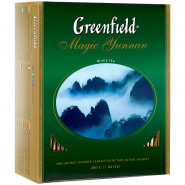 Чай Greenfield "Magic Yunnan", черный, 100 фольг. пакетиков по 2г