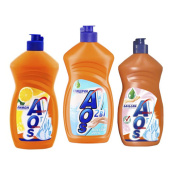 Средство для мытья посуды AOS 450мл, в ассортименте