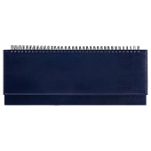   Планинг датированный 2026г., 64л., 330*130мм, кожзам, Berlingo "Silver Pristine", синий