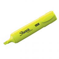 Текстовыделитель Sharpie "Fluo XL", желтый, скошенный, 0,75-5мм