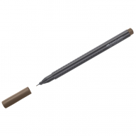 Ручка капиллярная Faber-Castell "Grip Finepen" коричневая, 0,4мм, трехгранная