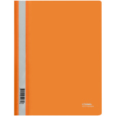 Папка-скоросшиватель пластик. СТАММ А4, 180мкм, оранжевая с прозр. верхом