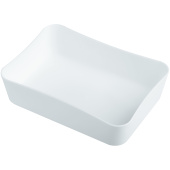   Лоток для канцелярских принадлежностей СТАММ, 13*17,8*4,4см, пластиковый, белый