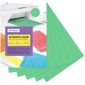  Бумага цветная OfficeSpace "Интенсив", А4, 80г/м2, 100л., (зеленый)