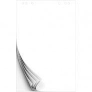 Блокнот для флипчарта OfficeSpace 67,5*98см, 50л., белый, 80г/м2, с перфорацией